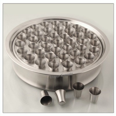 Stainless Steel Communion Tray with 40 cups.