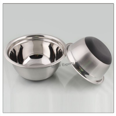 Stainless Steel Bowl with Anti Skid Silicone Base